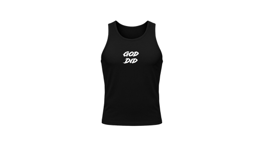 “God Did” Compression Tank Top (Black)