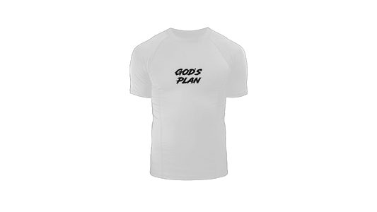 “Gods Plan” Compression Shirt (White)