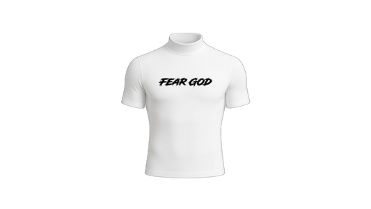 “FEAR GOD” TURTLE NECK COMPRESSION SHIRT (WHITE)