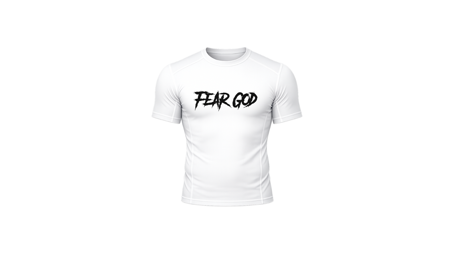 "Fear God" Compression Shirt White