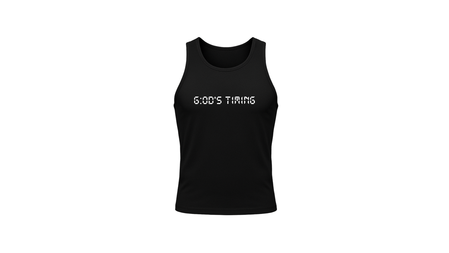 "G:od's Timing" Compression Tank Top