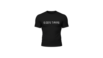 "G:od's Timing" Compression Shirt (Black)