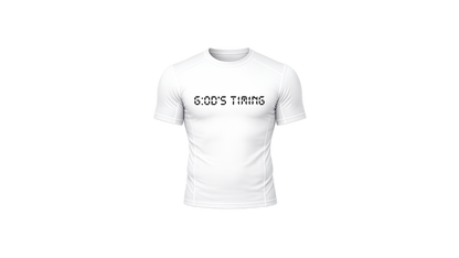 "G:od's Timing" Compression Shirt White