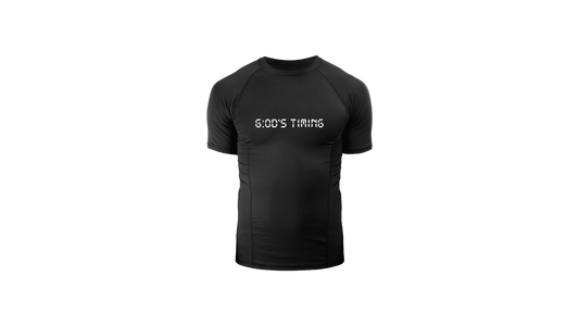 "G:od's Timing" Compression Shirt (Black)