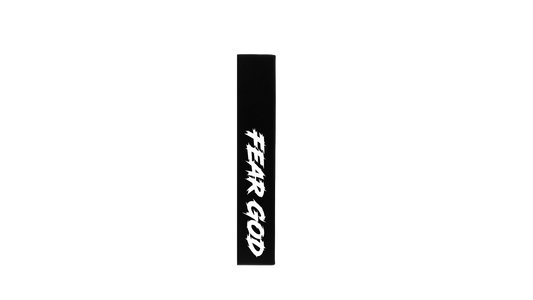 "Fear God" Football Streamer Towel Black
