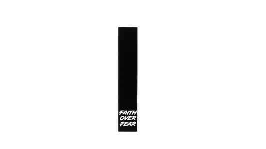 "Faith Over Fear" Football Streamer Towel Black