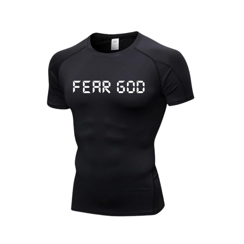 "Fear God" It's never luck Compression shirt