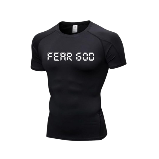 "Fear God" It's never luck Compression shirt