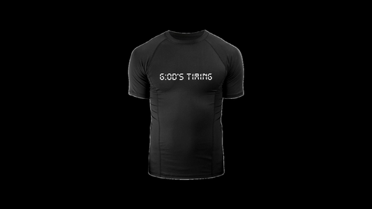 "G:OD"S TIMING" COMPRESSION SHIRT (Black)
