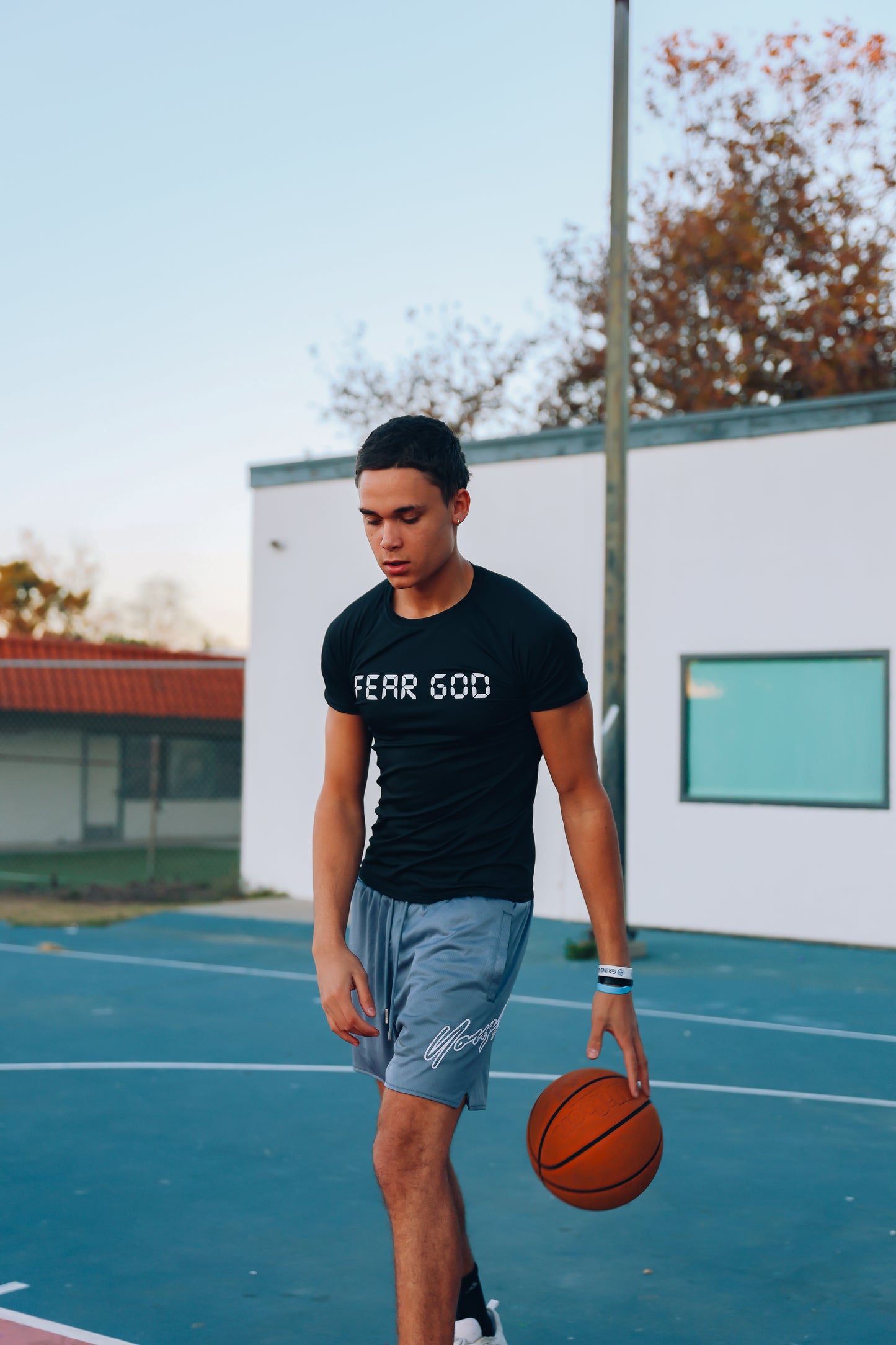 "Fear God" It's never luck Compression shirt