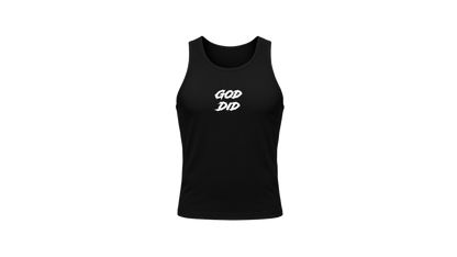 “God Did” Compression Tank Top (Black)