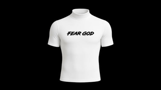 “FEAR GOD” TURTLE NECK COMPRESSION SHIRT (WHITE)