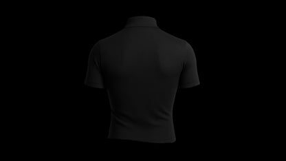 “GOD’S GOT ME” TURTLE NECK COMPRESSION SHIRT (BLACK)